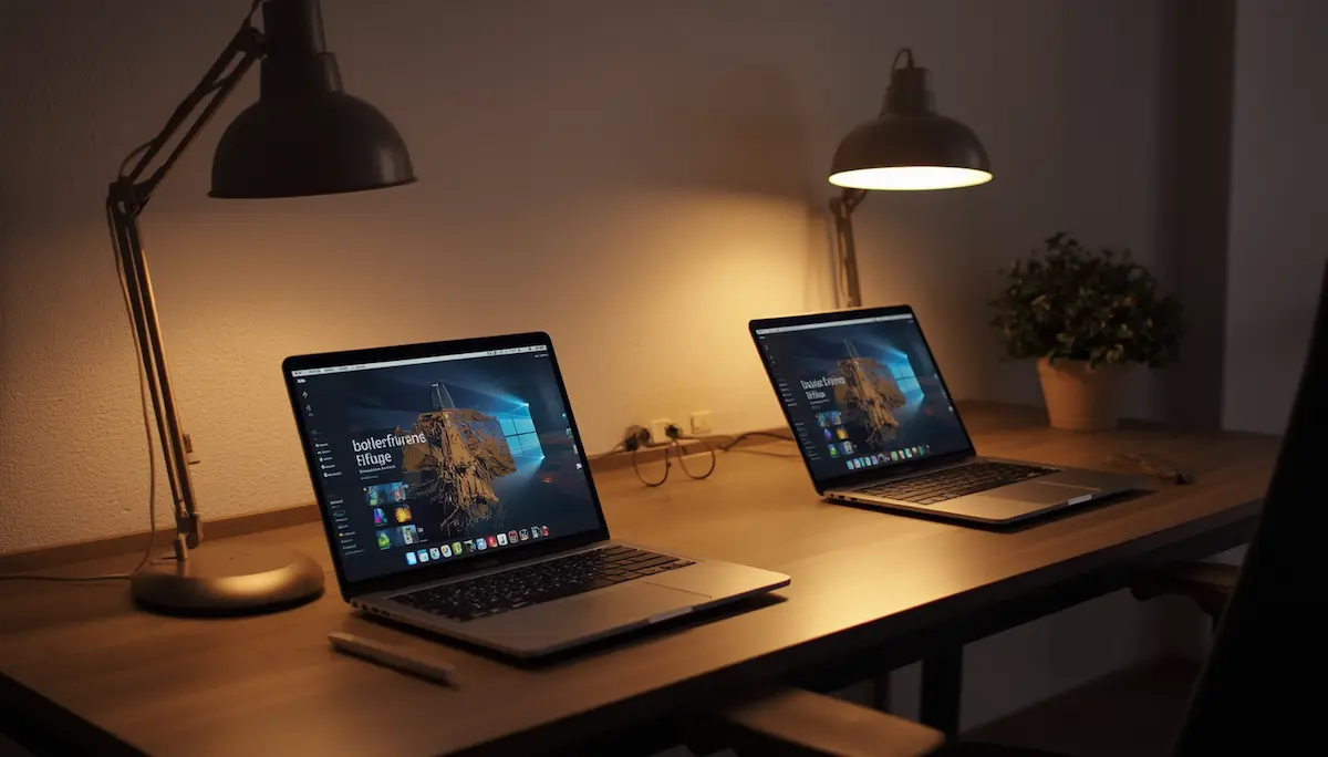 Online podnikání na notebooku v moderním domácím pracovním prostředí.
